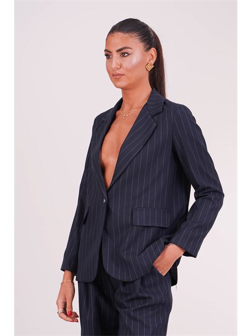 Giacca gessata Another Label | MELANIE 65GESSATO NAVY